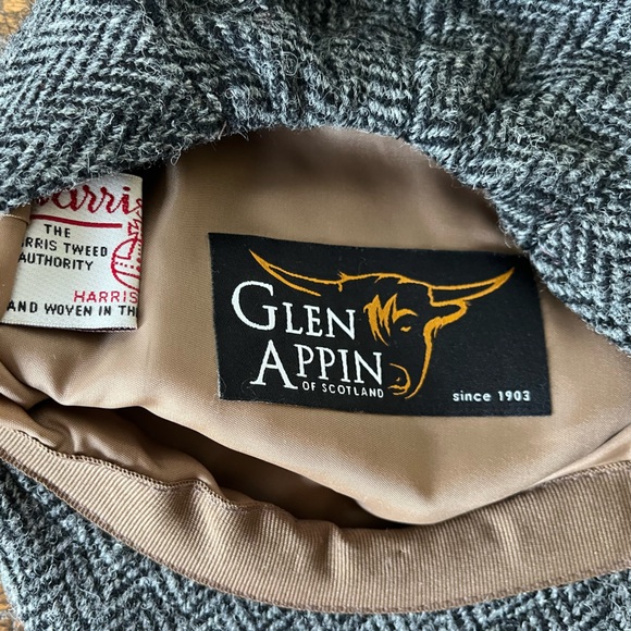 Men's Glen Appin Harris Tweed Ivy Flat Cap OS Peaky Blinders Flat UK Classic - Picture 2 of 7